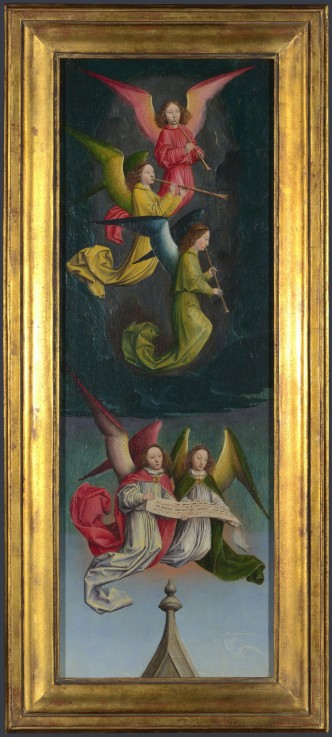 A Choir of Angels (from the St Bertin Altarpiece) od Simon Marmion