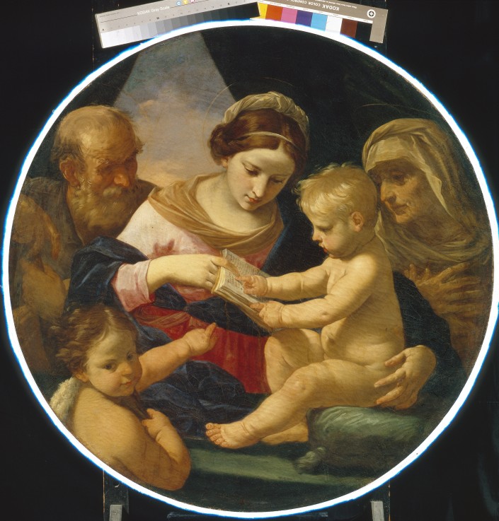 The Holy Family with John the Baptist and Saint Elizabeth od Simone Cantarini