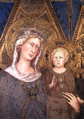 Maesta: Madonna and Child, 1315 (fresco) (detail of 51591) (see 105666 for close up)
