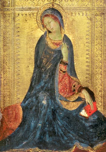 Virgin Annunciate, right hand panel of diptych od Simone Martini