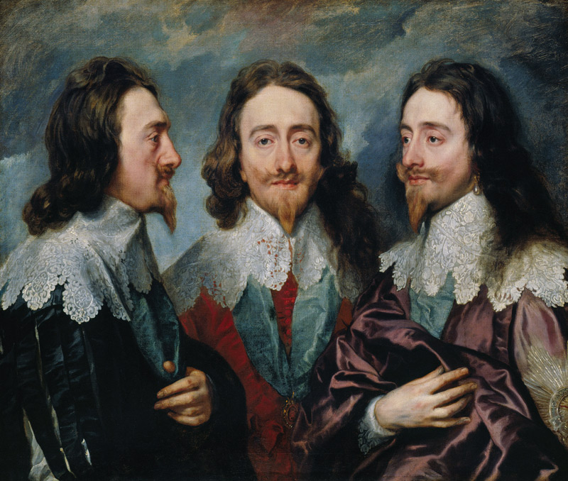 Charles I, King of England  (1600-1649), from Three Angles (The Triple Portrait") od Sir Anthonis van Dyck