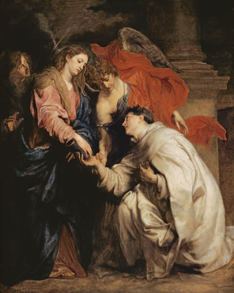 Die mystische Verlobung des seligen Hermann Joseph mit Maria od Sir Anthonis van Dyck