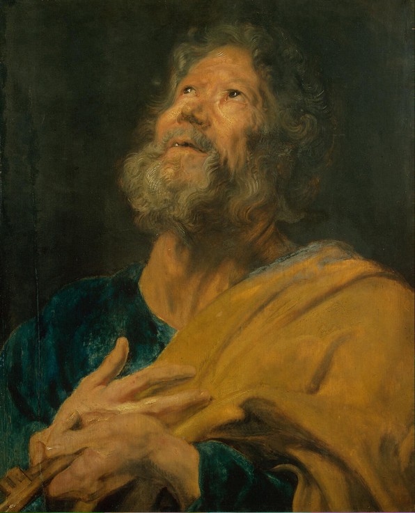 Peter the Apostle od Sir Anthonis van Dyck