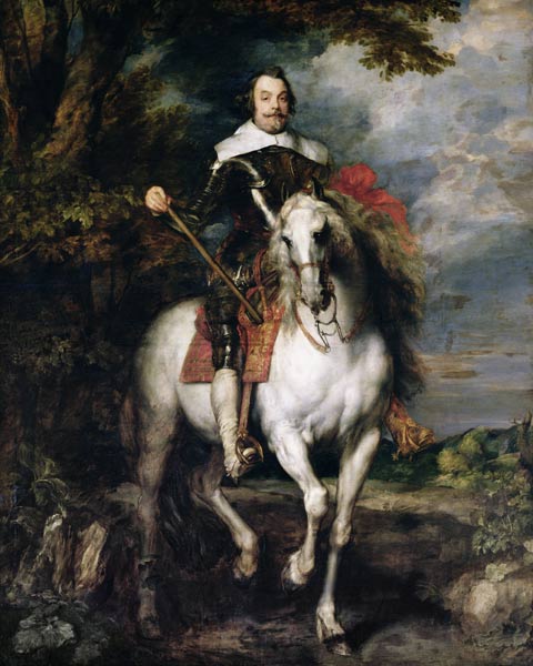 Equestrian Portrait of Don Francisco de Moncada (1586-1635) od Sir Anthonis van Dyck