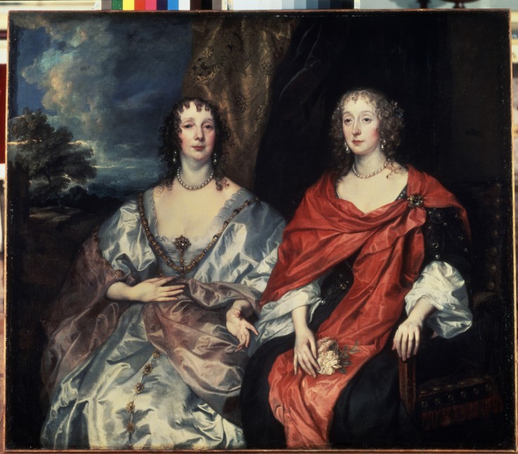 Portrait of Anne Dalkeith, Countess of Morton and Anne Kirke, Ladies-in-Waiting to Queen Henrietta M od Sir Anthonis van Dyck