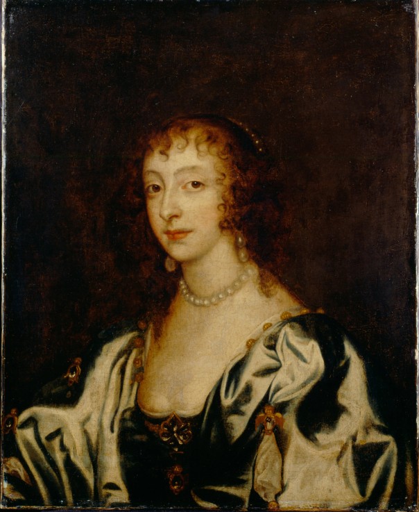 Portrait of Queen Henrietta Maria of France (1609-1669) od Sir Anthonis van Dyck