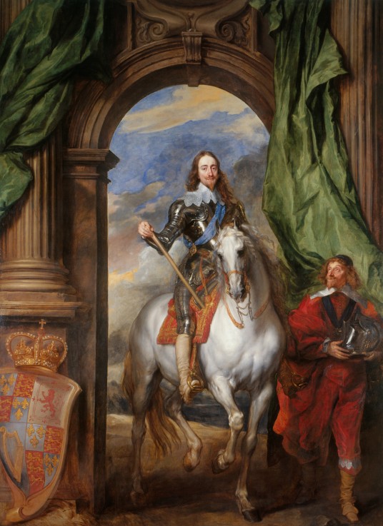 Equestrian portrait of Charles I, King of England  (1600-1649) with M. de St Antoine od Sir Anthonis van Dyck