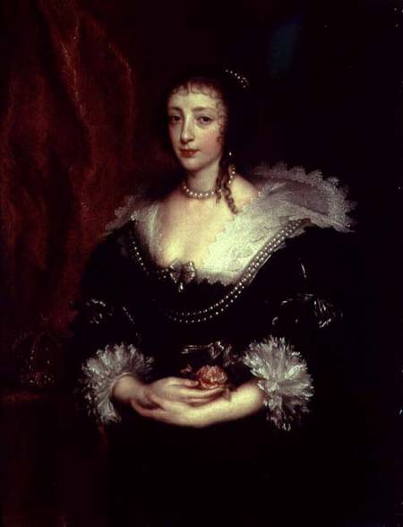 Queen Henrietta Maria (1609-1669), Queen consort of Charles I of England od Sir Anthonis van Dyck