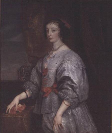 Queen Henrietta Maria od Sir Anthonis van Dyck