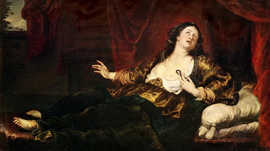 Death of Cleopatra VII (69-30 BC) od Sir Anthony van Dyck