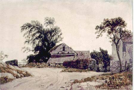 Roadside Cottages od Sir Augustus Wall Callcott