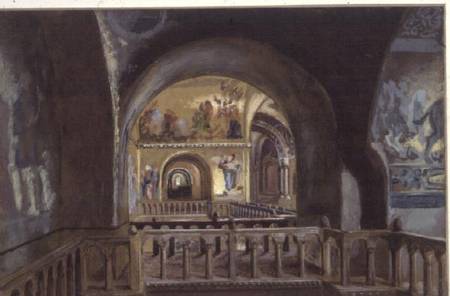 A View from a Gallery in St.Mark's Basilica, Venice od Sir Caspar Purdon Clarke