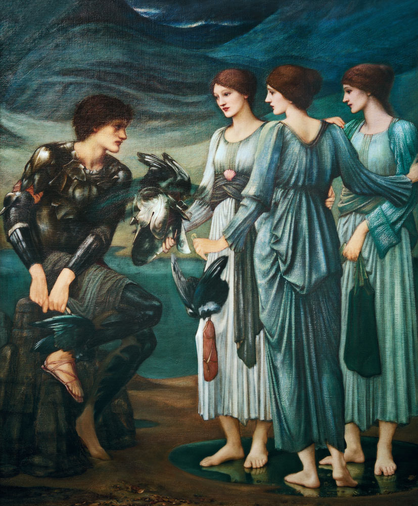 Perseus und die Meernymphen od Sir Edward Burne-Jones