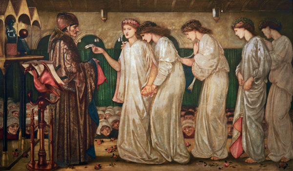 Prinzessin Sabra zieht das Los od Sir Edward Burne-Jones