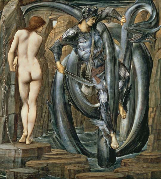 The Doom Fulfilled (Perseus Slaying the Sea Serpent) c.1876 (gouache on paper) od Sir Edward Burne-Jones