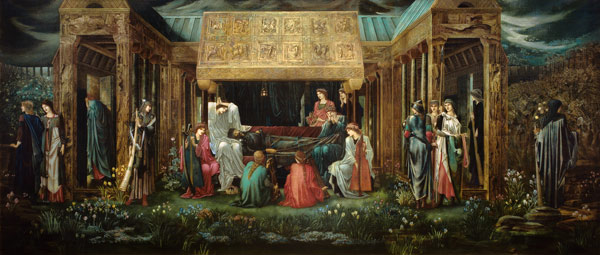 Der Schlaf des König Artus in Avalon od Sir Edward Burne-Jones
