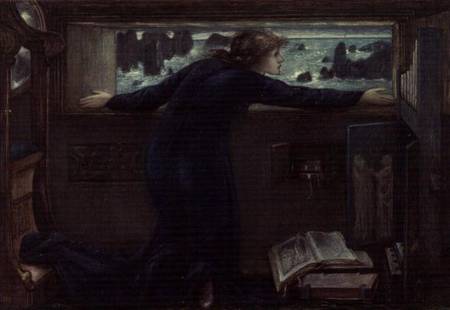 Dorigen of Bretaigne longing for the Safe Return of her Husband od Sir Edward Burne-Jones