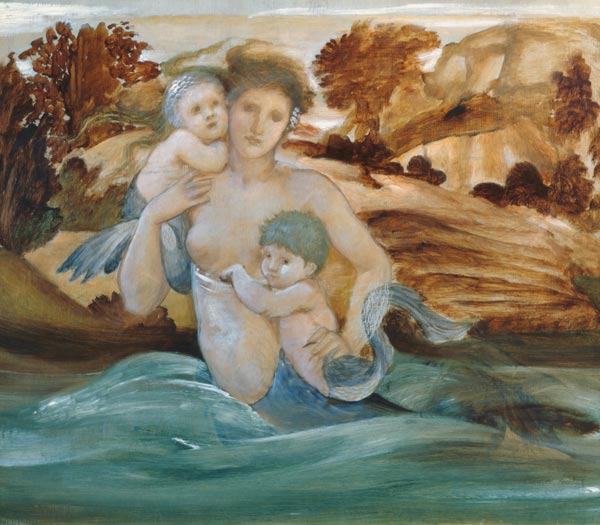 Mermaid with her Offspring od Sir Edward Burne-Jones