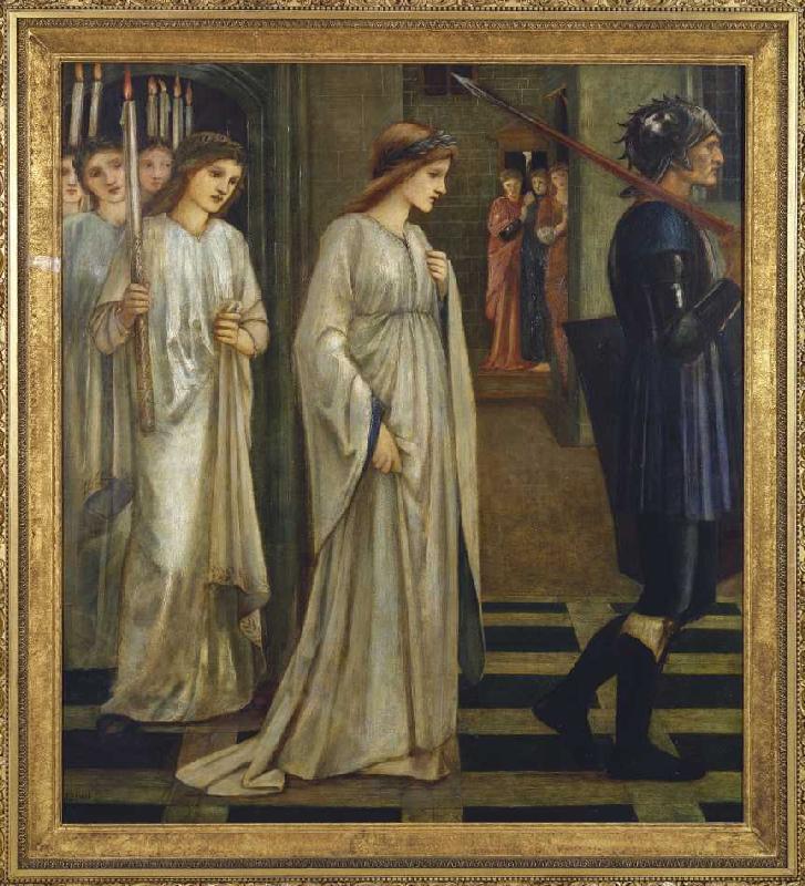 Prinzessin Sabra wird zum Drachen geführt od Sir Edward Burne-Jones
