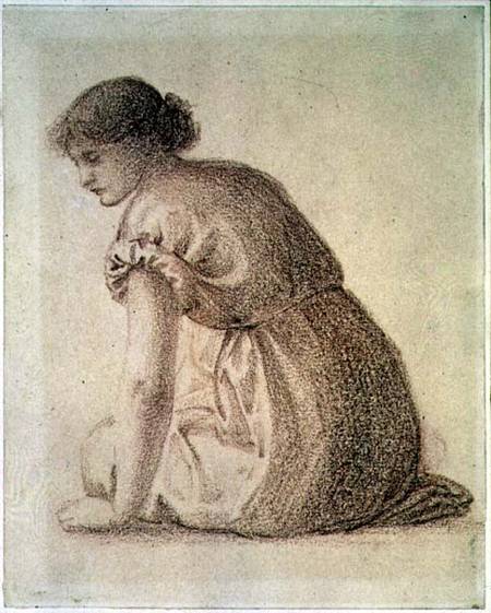A Seated Figure of a Woman od Sir Edward Burne-Jones