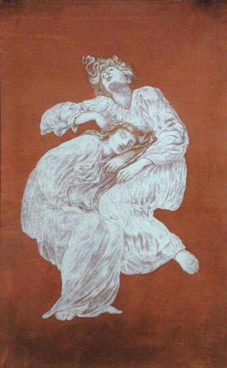 Sleeping Maidens (bodycolour on paper) od Sir Edward Burne-Jones