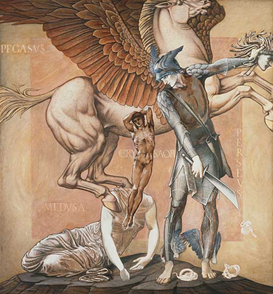 The Death of Medusa I od Sir Edward Burne-Jones