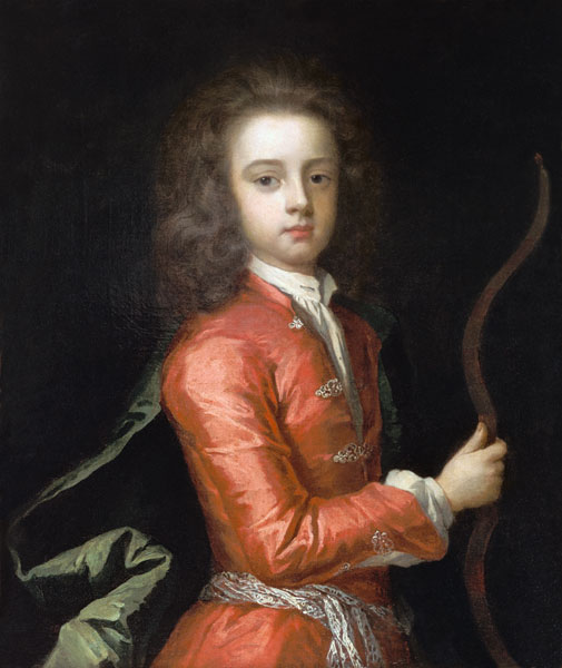 Portrait of a boy, said to be the Duke of Gloucester, holding a bow od Sir Godfrey Kneller