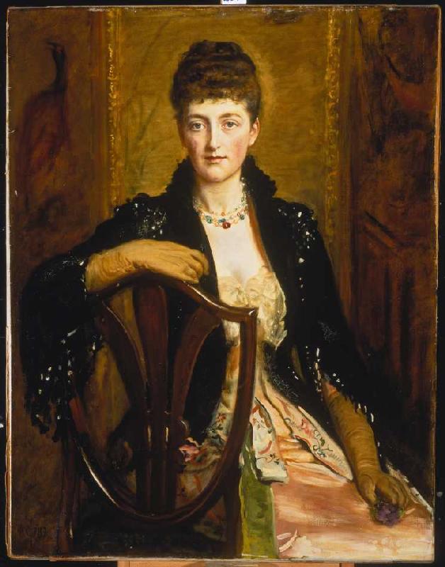 Portrait Of Alice Sophia Caroline Wortley, The Artists Third Daughter od Sir John Everett Millais