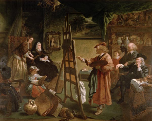 Rembrandt in his Studio od Sir John Gilbert
