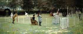 The tennis game
