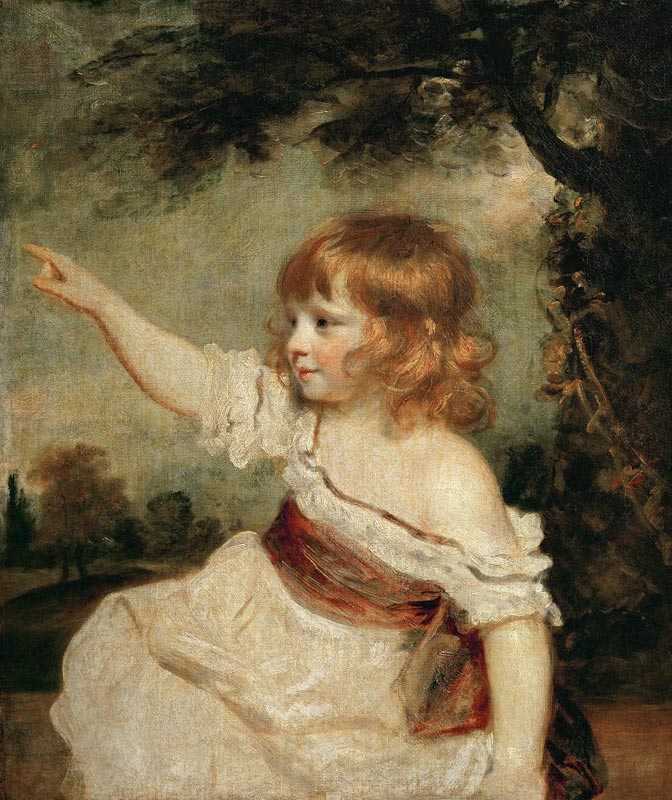 Painted for the aunt od Sir Joshua Reynolds