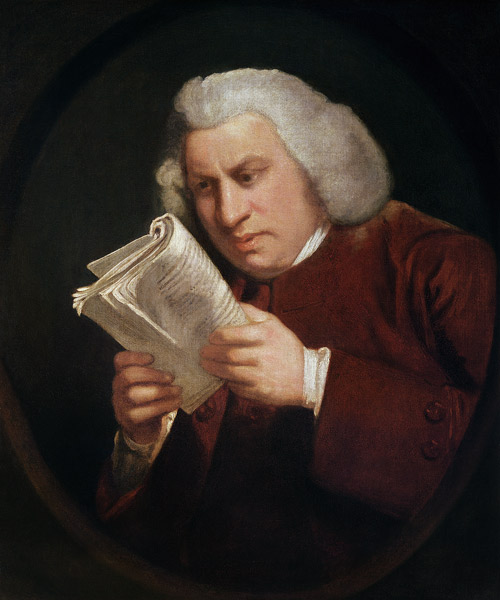 Dr. Johnson (1709-84) od Sir Joshua Reynolds