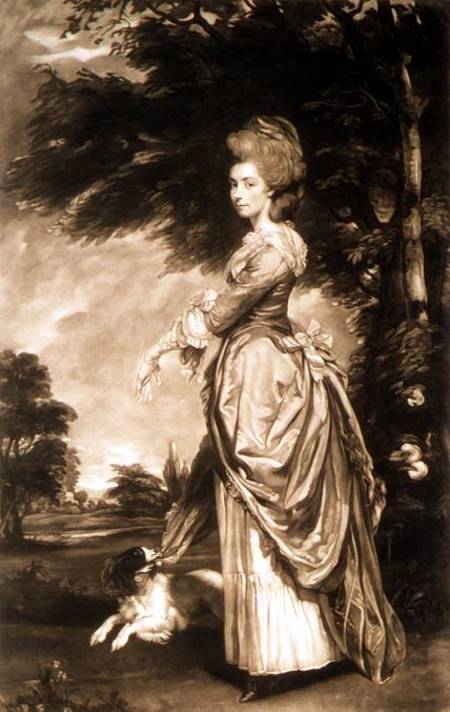 Portrait of Emily Mary, Countess of Salisbury (1750-1835), engraved by Valentine Green (1739-1813) od Sir Joshua Reynolds