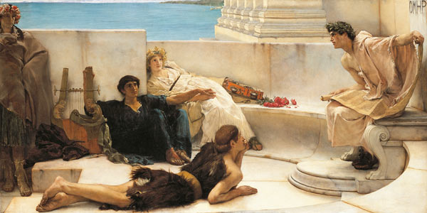 A reading from Homer od Sir Lawrence Alma-Tadema