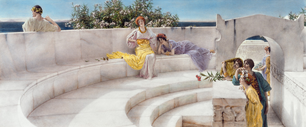 Under the Roof of Blue Ionian Weather od Sir Lawrence Alma-Tadema