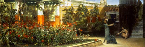 A Roman Garden od Sir Lawrence Alma-Tadema