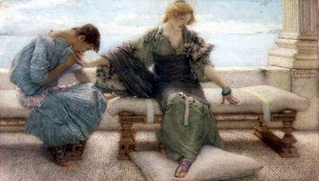 Ask me no more....for at a touch I yield od Sir Lawrence Alma-Tadema