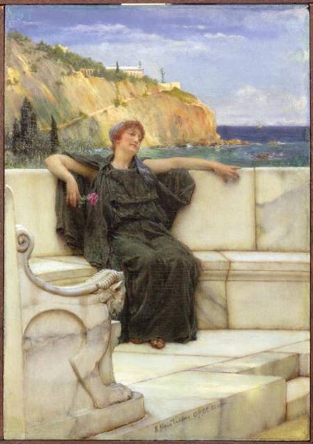 Daydreaming od Sir Lawrence Alma-Tadema