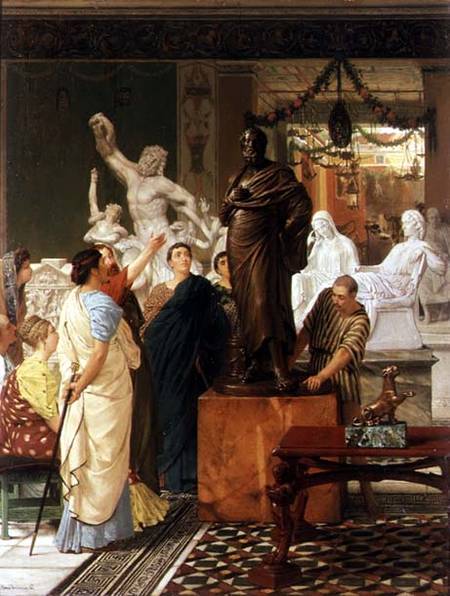 Dealer in Statues od Sir Lawrence Alma-Tadema