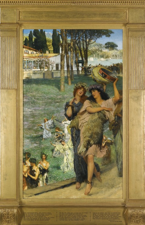 A spring festival (On the road to the Temple of Ceres) od Sir Lawrence Alma-Tadema