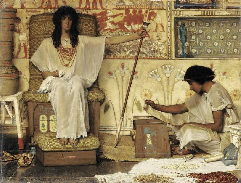 Joseph, Aufseher der Kornkammer des Pharao od Sir Lawrence Alma-Tadema