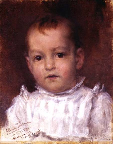 Portrait of Master John Parsons Millet od Sir Lawrence Alma-Tadema