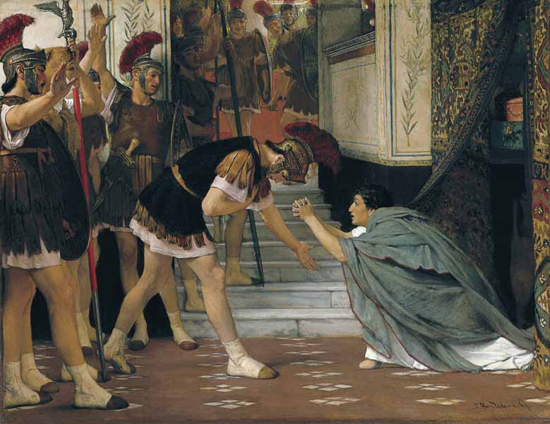 Proclaiming Claudius Emperor od Sir Lawrence Alma-Tadema