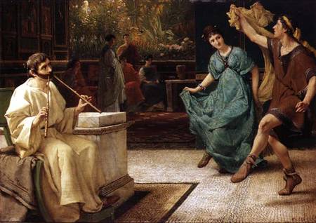 A Roman Dance od Sir Lawrence Alma-Tadema