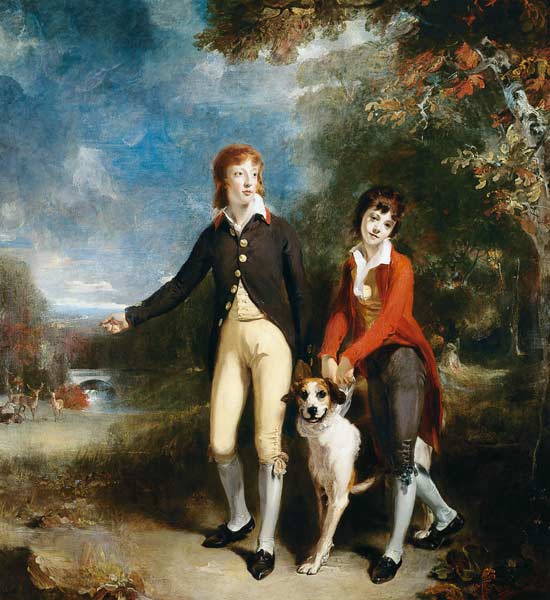 Portrait of Charles Chetwynd-Talbot, Viscount Ingestre and His Brother od Sir Thomas Lawrence