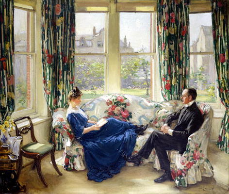 The Morning Room, c.1907 (oil on canvas) od Sir Walter Russell