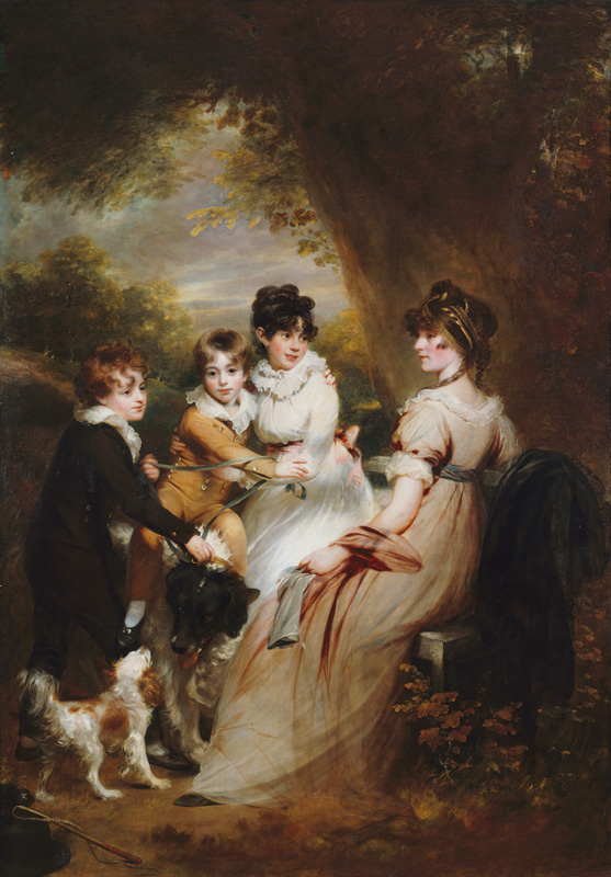 Mrs.Raymond Symonds with her children od Sir William Beechey