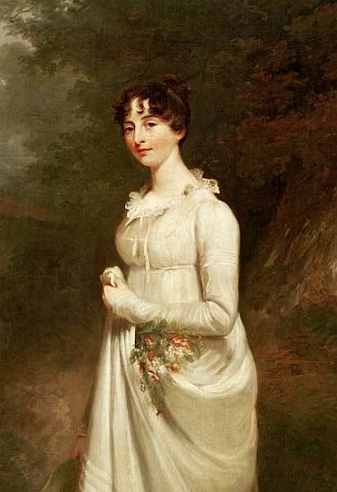 Portrait of Marcia. B. Fox (detail of 272237) od Sir William Beechey