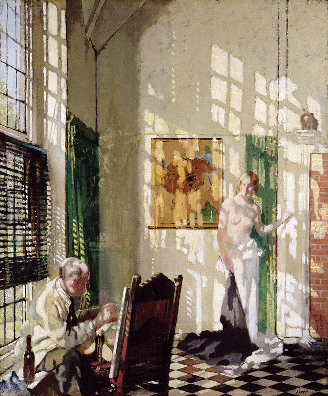 The Studio (oil on canvas) od Sir William Orpen