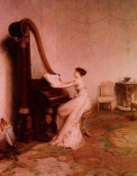 'Music when soft voices die, vibrates in the memory' od Sir William Quiller Orchardson
